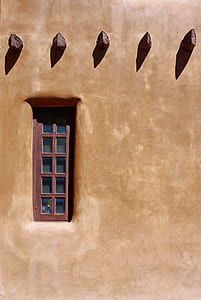 clear glass window with brown wooden frame photography thumbnail
