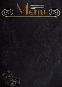 black Menu board thumbnail