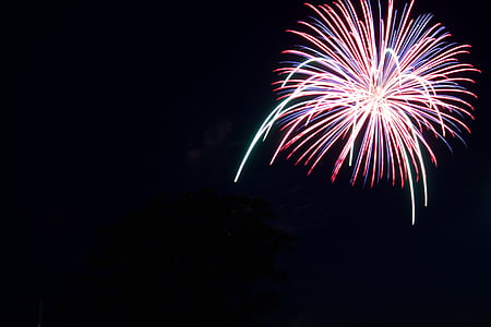 fireworks at night thumbnail
