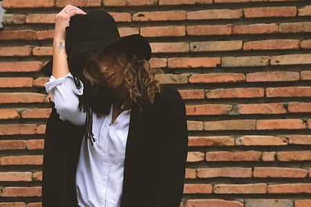 Woman With Black Hat thumbnail