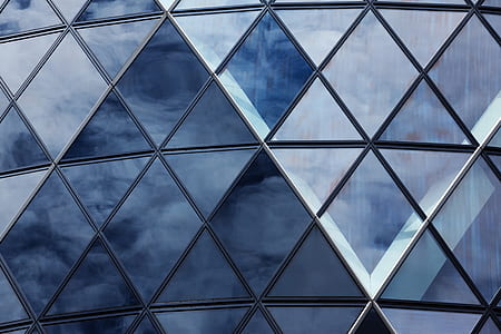 close-up photo of black metal framed glass building thumbnail