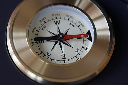 compass pointing at north and south thumbnail