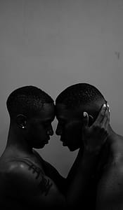 Two Men Touching Forehead thumbnail