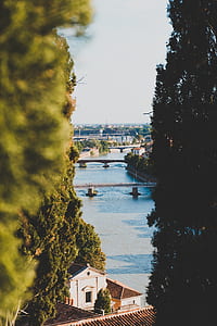 high angle photography of gray bridge during day time thumbnail