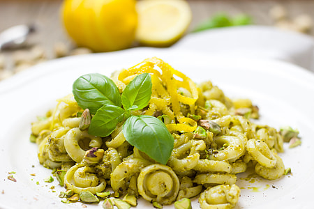 cooked pasta on white plate thumbnail