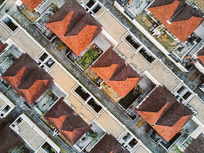 aerial photography of red houses thumbnail