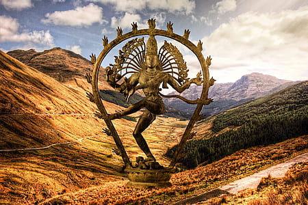 Shiva statue on mountain thumbnail