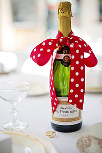 De Perriere labeled bottle on table thumbnail