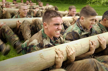 soldier lifting a log thumbnail