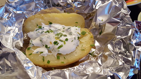 sliced of potato with mayonnaise thumbnail