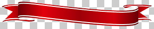 Banner Red , Red and White Banner , red ribbon illustration PNG clipart