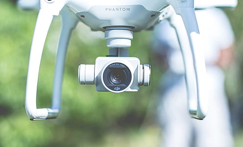 white Phantom quadrocopter drone thumbnail