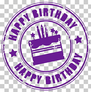 Birthday cake , Happy Birthday Stamp , Happy Birthday text overlay PNG clipart
