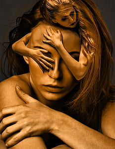 woman surreal painting thumbnail