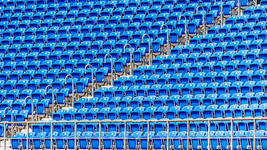 landscape photography of blue stadium chair thumbnail