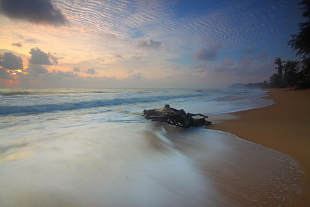 sea, dawn, landscape, nature thumbnail