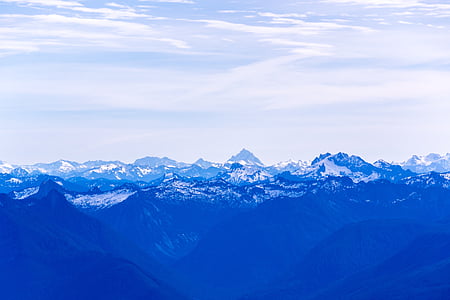 mountain, highland, cloud, sky, summit, ridge thumbnail