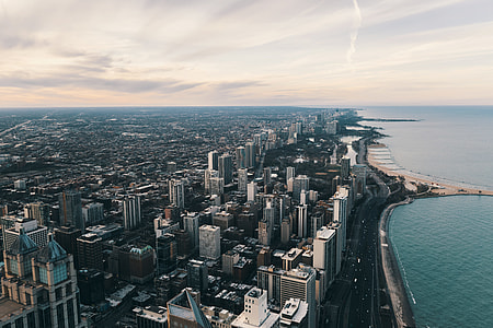 high angle photo of high-raise buildings thumbnail