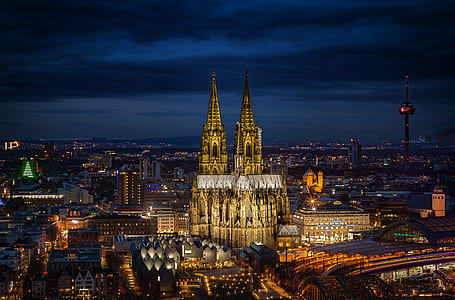 city, sky, sunset, landmark thumbnail