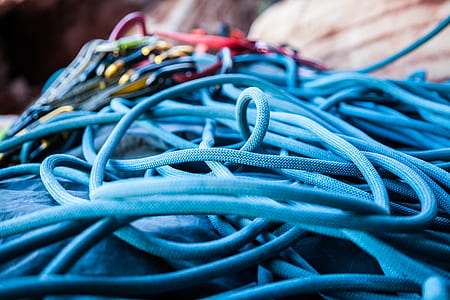 blue laces in shallow focus photography thumbnail