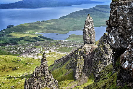 photo of gray rock formation on mountain thumbnail