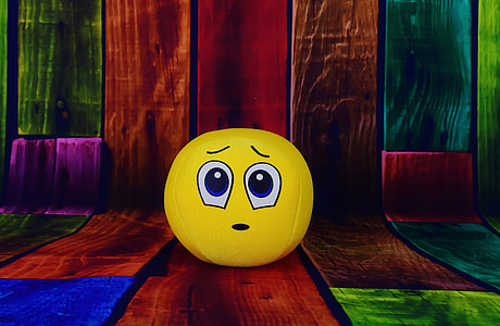 photography of scared emoji ball thumbnail