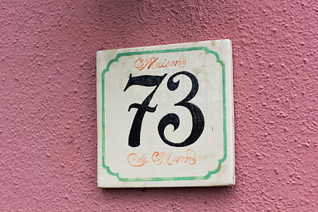 close up beige 73 signage thumbnail