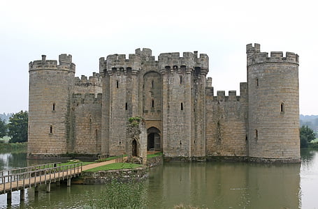 brown castle under the cloudy sky thumbnail