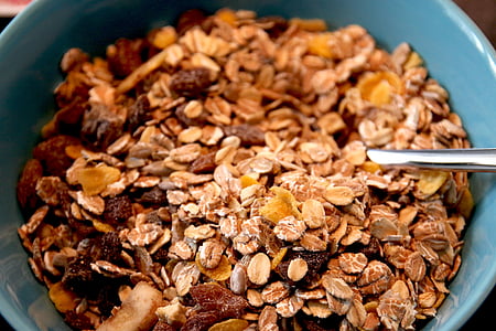 cereal in blue bowl thumbnail