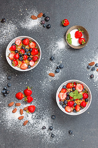 berries on two bowls thumbnail