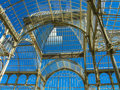 clear glass panel with white steel frames museum thumbnail