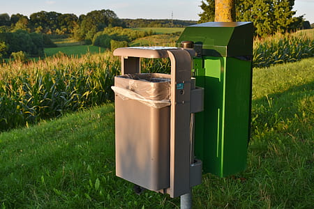 two gray and green mailboxes thumbnail