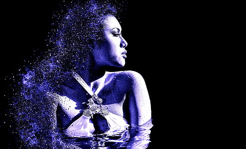 woman wearing halter neck top illustration thumbnail