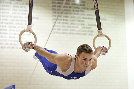 person wearing blue and white overall thumbnail