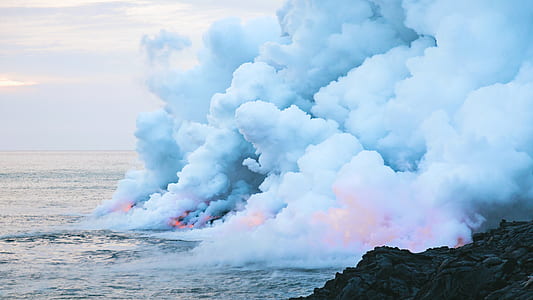 blue smoke on ocean thumbnail