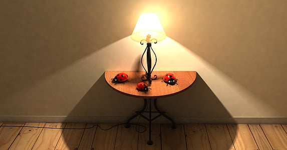 table lamp on side table thumbnail