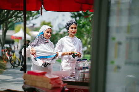 Two Women Buying Street Food thumbnail
