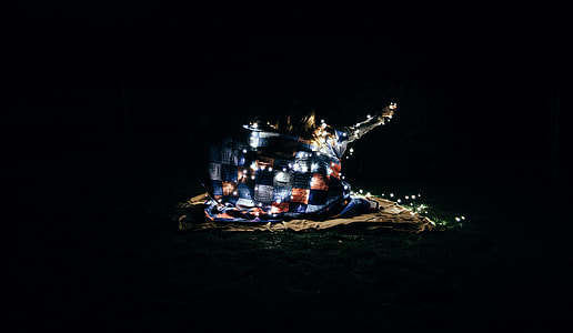 lighted string lights in the dark thumbnail