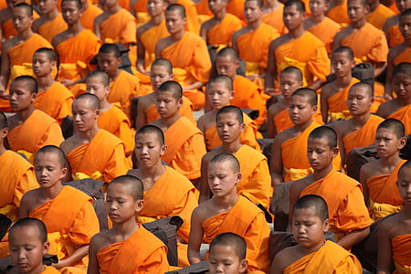monks praying at daytime thumbnail