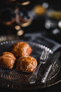 Sweet buns with cream cheese inside thumbnail