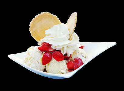 ice cream with strawberry thumbnail