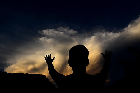 person raising hands thumbnail