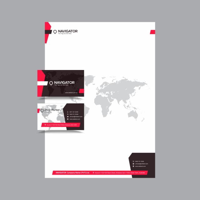 Professional Business Card and letterhead Design layout fully editable vector graphics eps file