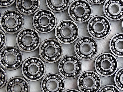 flat lay photography of silver bearings thumbnail