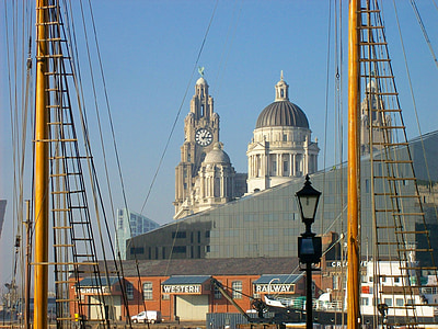 Gothic cathedral near western and railway house thumbnail