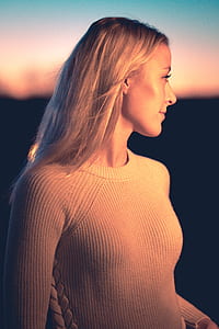 woman in brown sweater thumbnail
