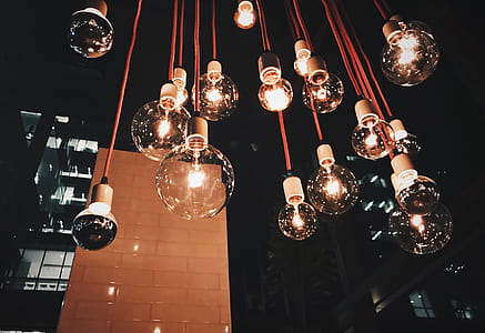 turned-on halogen lightbulbs thumbnail