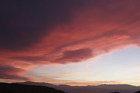 silhouette of mountain during golden hour thumbnail