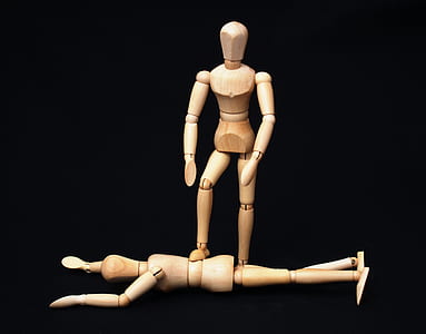 brown wooden figure table decor thumbnail