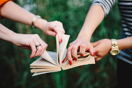 Young women destroying the book thumbnail